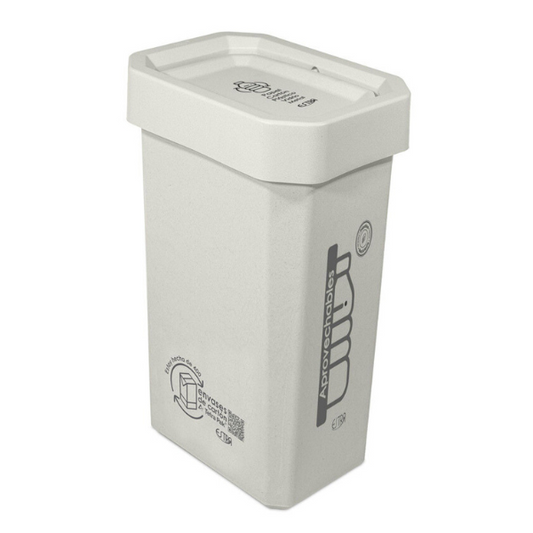 Papelera blanca de 53 lts aprovechables Ecobins